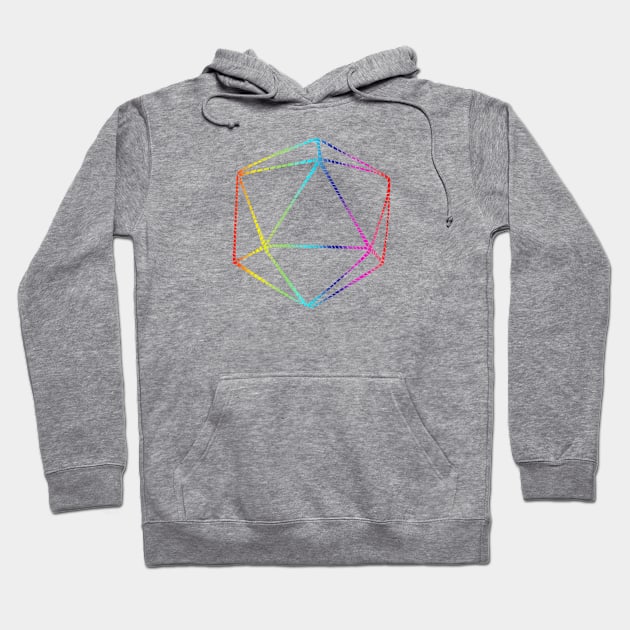 Rainbow Stitch D20 Hoodie by ArasSivad